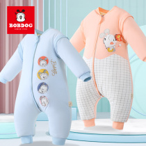 Babu Bean Baby Sleeping Bag Divided Leg Pure Cotton Baby Sleeping Bag Autumn Winter Child Clips Thin Cotton Sleeping Bag Child Anti Kick Quilt
