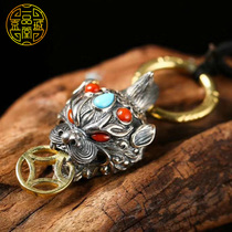 BOE S925 Silver Pendant Pendant Key Pendant Retro Male And Female Pendant Accessories Accessories in Beijing City