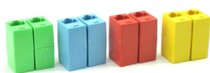 Color Network straight-through head network cable pair connector RJ45 connector computer crystal head butt extension head