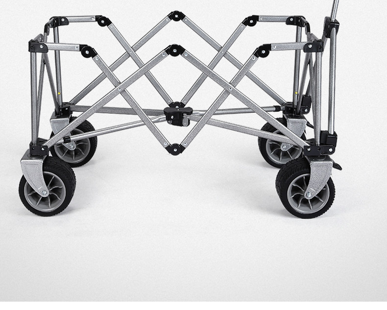 户外聚拢折叠营地车露营野餐拖车多功能手拉车拉货野营车拉杆车