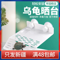 Turtle Sun Terrace Climbing fish tank Turtle Tank Climbing acrylic sucker type high water level rest deep water floating island sunning table