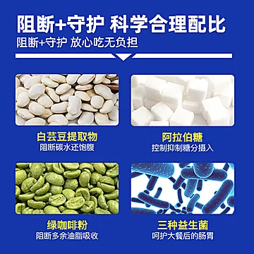 【阿里健康大药房】碳水阻断剂膳食纤维压片[10元优惠券]-寻折猪