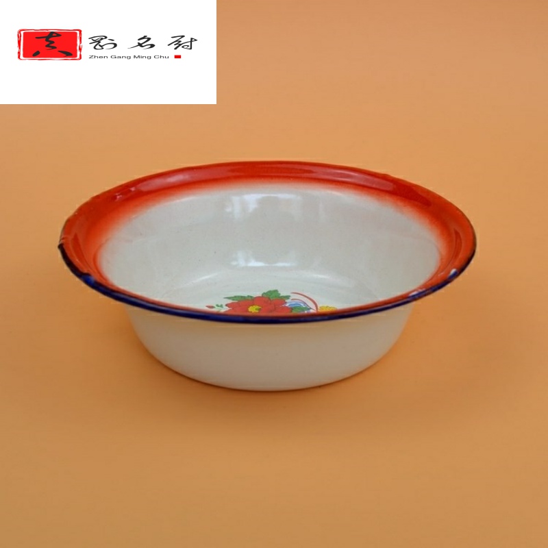 Household enamel bowls of nostalgic old 70 s 16-22 cm size 10 more package mail enamel rice basin