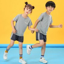 Children sports short sleeves T-shirt shorts Two suits Summer vest speed dry boy girls CUHK boys football uniforms