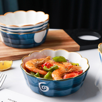 Oven Microwave Oven Special Bowl Creative Sweet Bowl Personality Steamed Egg Bowl Home Fruit Salad Bowl Japan