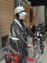 Special electric skateboard folding power-assisted bicycle portable poncho (exposed helmet) single person