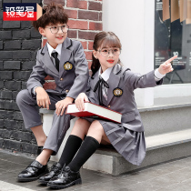 Primary school uniforms 2020 spring and autumn clothing British Academy style suit class uniforms first grade entrance group uniforms three sets