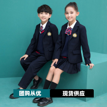 School uniform suit for primary school students spring and autumn boys and boys