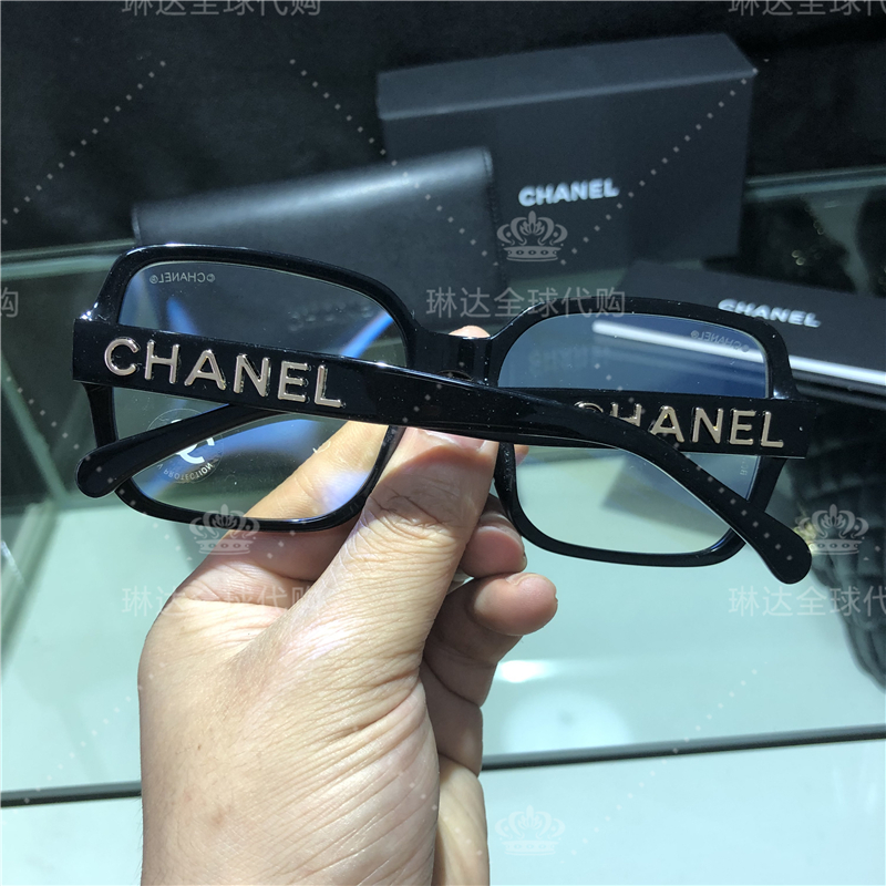 19新款代购chanel香奈儿太阳眼镜女近视平光大方框架5408偏光墨镜