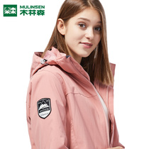 Mullinson outdoor assault clothing autumn and winter skiing Tide brand men and women plus velvet thickened detachable three-in-one mountaineering jacket