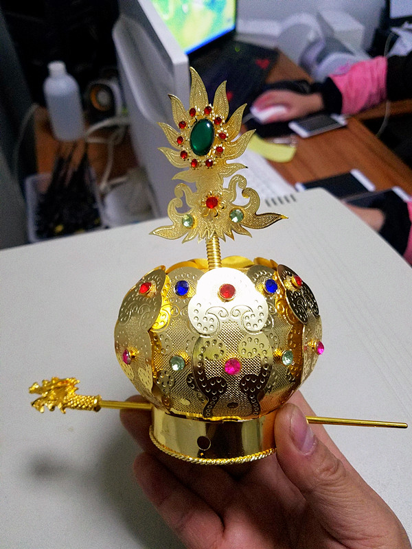 真马尾高功帽/帽 冠/道帽/正一派高功帽/道冠/道士帽/火焰冠芙蓉