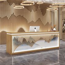 New Chinese teahouse cashier Simple clothing store front desk Beauty salon Foot bath cashier covered bar shop Small