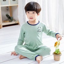 Autumn long-sleeved childrens pajamas 3 Boys 4 girls spring and autumn 5 princess boys 9 children three four five six years old