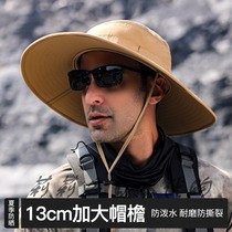 Japanese summer sunscreen fisherman hat man outdoor big eaves shade neck protective water fishing hat anti-ultraviolet rays