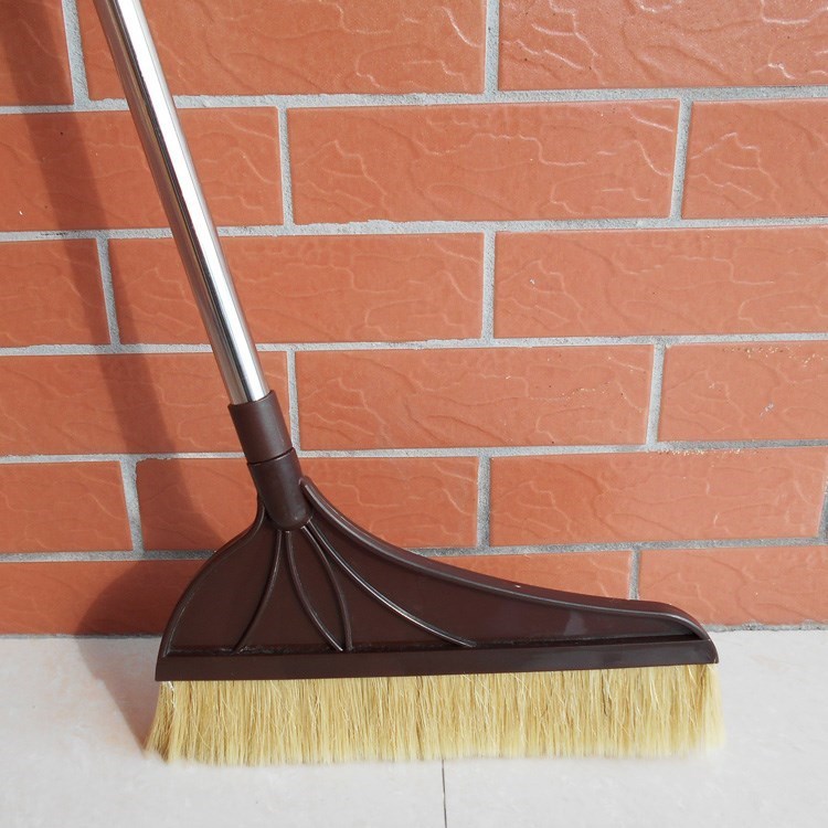 Wood floor tile is special pure pig manee manee tail single fur broom broom broom stainless steel rod