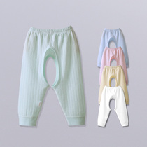 Baby autumn pants Cotton single mens and womens baby crotch pants Newborn pants 0-3 months leggings 1 year old thin section