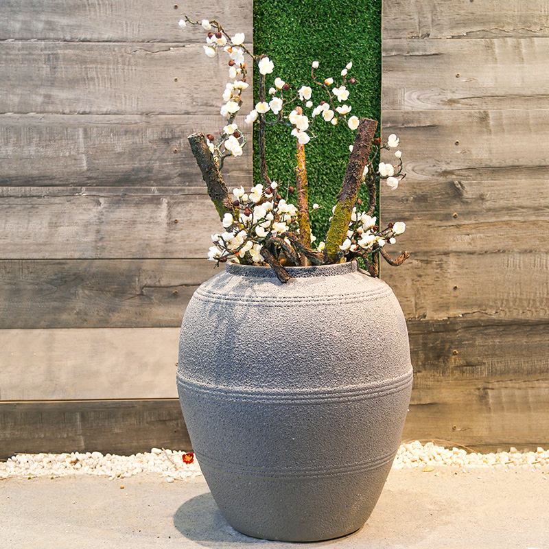 Jingdezhen ceramic vase retro nostalgia of large sitting room the hotel home decor simulation flower arranging flowers