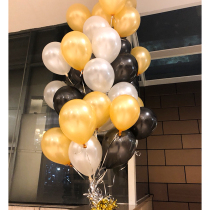 Wedding ceremony decoration pearlescent thickening floating gold black silver balloon decoration adult children birthday party arrangement balloon