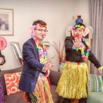 Pick up the game props block the door to block the door game card funny gift pacifier candle swallow the mountain river tricky groom