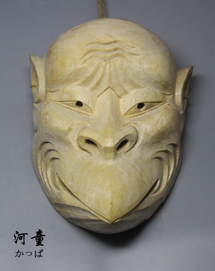 ◇神面 天狗 面 舞面 伎面 能面 狂言面 木彫 骨董 てんぐ 魔