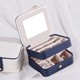 ກ່ອງເຄື່ອງປະດັບ Misi language portable small simple earrings earrings storage box hand jewelry jewelry storage box