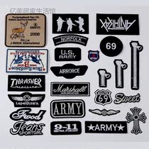 Fashion pattern badges fabric with clothing appliquer with duvet clothing Broken Hole with 100 Lapped Decoration Repair Patch Pants