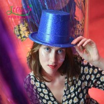 Jasmine party) 2022 bright pink New Years gift hat Christmas cross-year ball jazz hat men and women photo props