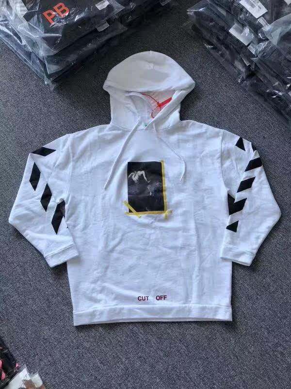 代购【海龟】正品off-white c/o virgil abloh 白色宗教箭头帽衫