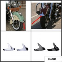 Indian black horse chief black retrofitted with front fender chromed decorative piece master chief rear slab decoration