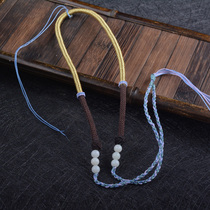 Jiu Gong jewelry hand-woven rope Hetian jade seed material Nanhong design pendant rope brand with rope 68 yuan