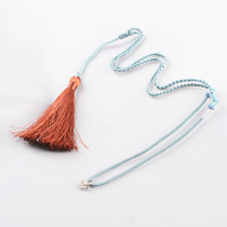 Nine palace jewelry hand woven rope design blue tassel pendant rope brand with rope 28 yuan