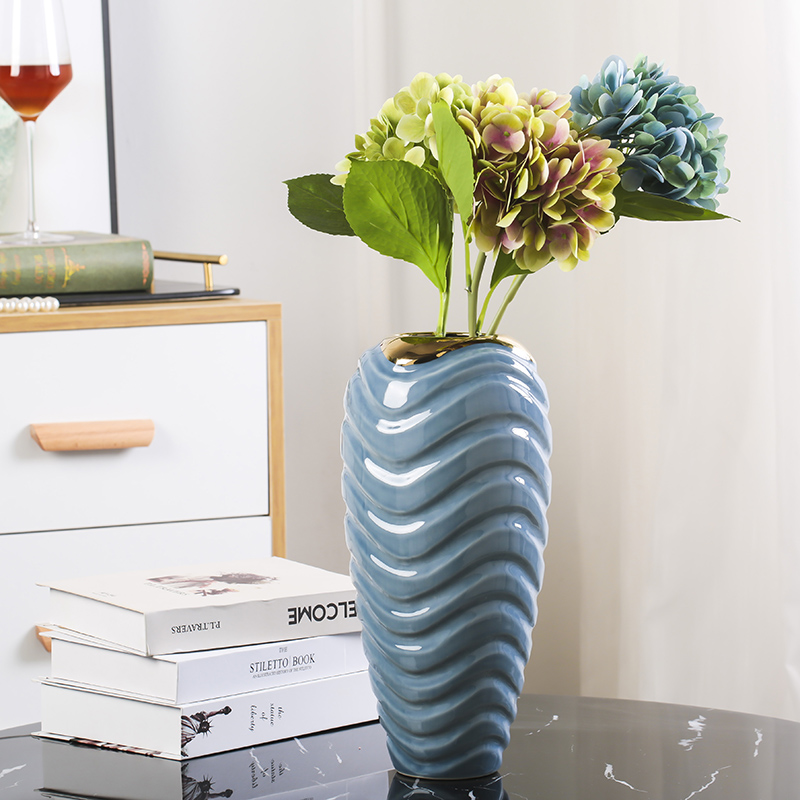 Jingdezhen modern three - piece ceramic vases, flower arrangement sitting room ark of new Chinese style decoration vase act the role ofing is tasted furnishing articles