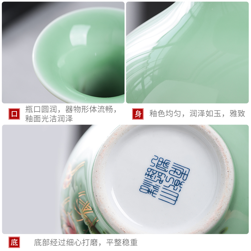 Jingdezhen ceramics vase figure in furnishing articles dried flower arranging flowers sitting room style of household act the role ofing is tasted checking crafts