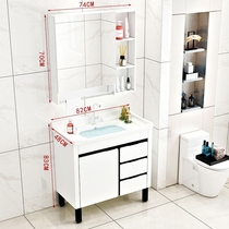 Bathroom European Style Bathroom Toilet Cabinet Combination Brief pvc small family type washing table washout washbasin Terra pelvic floor