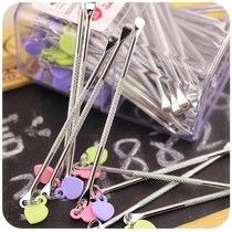 Beautiful one piece of stainless steel ear scoop ear grate ear digging adult ear digger safe ear picking ear rake