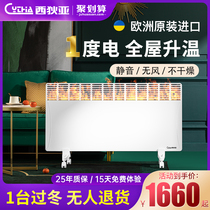 Sidia bathroom heater home toilet bath electric heater wall-mounted quick waterproof heater