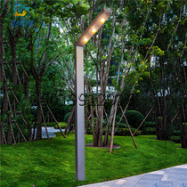 7 Words Iron Art Square Lamp Ancient Town Wetland Park Street Lamp Villa Ocean Room Courtyard Light LED Municipal Engineering View Lantern