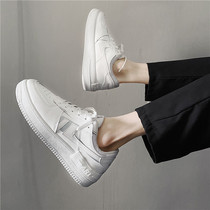 Mens shoes boom spring higher thick soles small white shoes men and Korean edition trend sports casual plate shoes hundred air force number one
