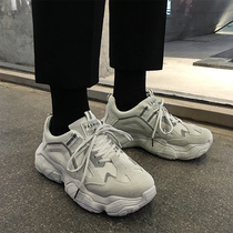 Fall Breakthrough Thick Solar Network Red Daddy Shoes Boys Hundred Ins Shoes Han Edition Trend Increased Sports Casual Shoes