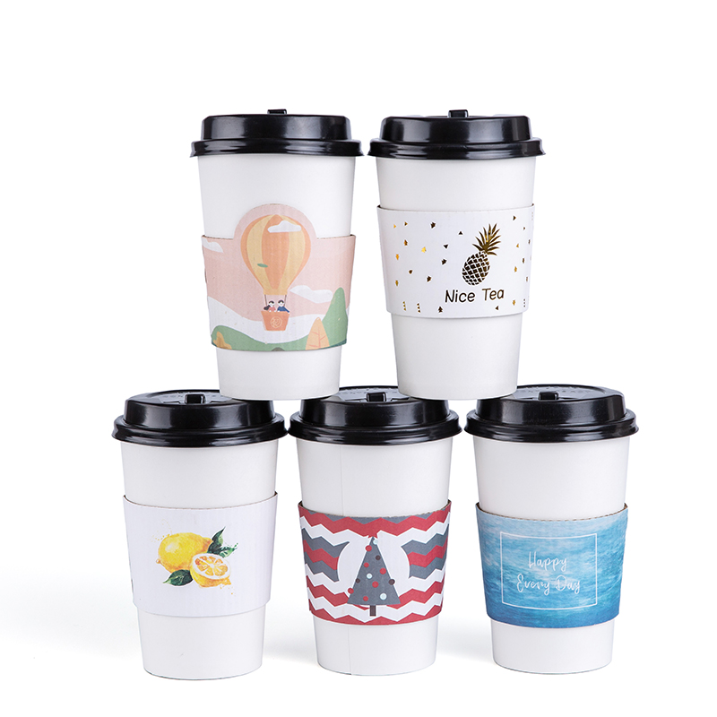 Paper workshops the disposable coffee cups corrugated heat insulation cup set of tea cups hot Paper cups set of custom LOGO