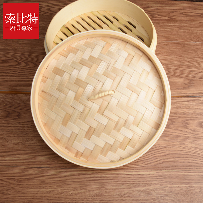 As the fresh steamer home family pack small bamboo bamboo bamboo cage cover morning tea steamed sponge cake steamed bread 32 cm