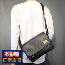 Hong Kong It Fashion Tide Card Men Single Shoulder Bag Casual Genuine Leather Skew Satchel Sports Youth Single Shoulder Mailbag