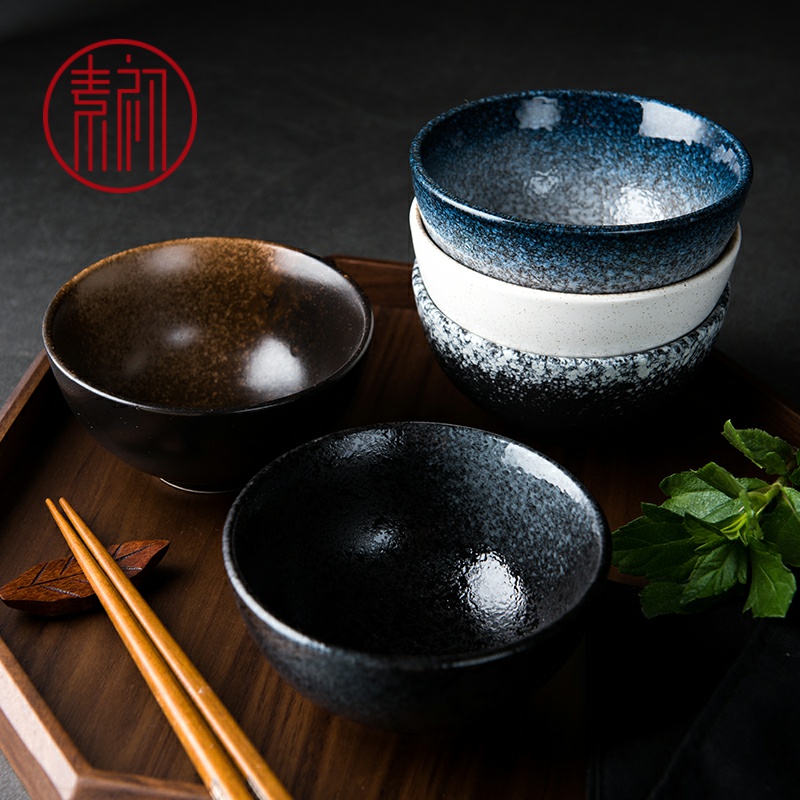 Use of household small Bowl of rice noodles soup Bowl to eat Japanese tableware suit for creative jobs the ceramic restoring ancient ways