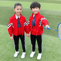 Primary school childrens school uniforms Spring and autumn suit childrens sports class clothes autumn Yinglun College Wind kindergarten Garden to serve three sets