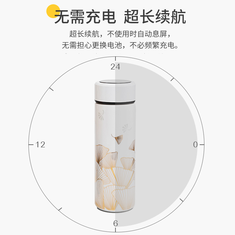 Jingdezhen flagship store ceramic double exquisite sense of creative intelligence, a warm cup of contracted water cup men 's and women' s water temperature