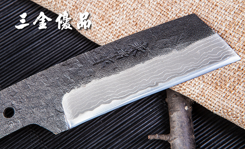 日本进口关兼常kb217手工制95mm青纸钢15层大马士革雕刻刀水果刀