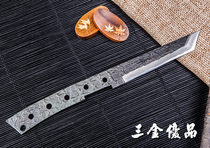 日本进口关兼常kb217手工制95mm青纸钢15层大马士革雕刻刀水果刀
