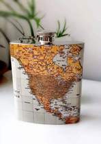 Gift best 7 oz hip flask portable laser hip flask outdoor hip flask camping supplies small hip flask