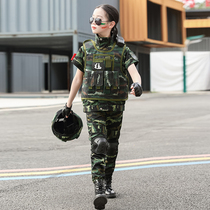 61 Childrens Army Training Fatigues Fatigues Suit for primary and secondary school students uniforms for boys girls special soldiers summer