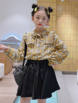 Korean Boy Clothing Girl Dress 2021 Autumn Dress New CUHK Tong College JK Wind Plexu Skirt Foreign Air Little Short Skirt